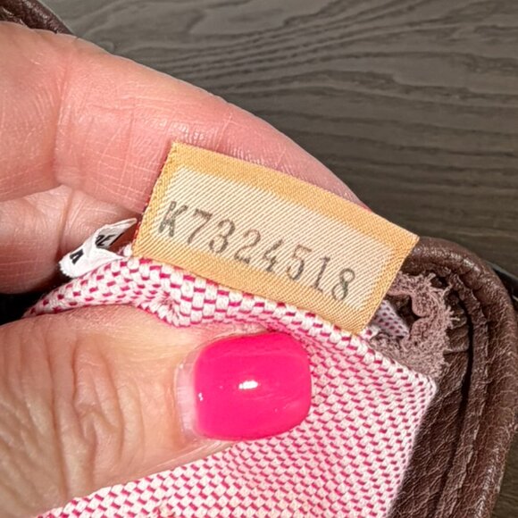 Dooney & Bourke Large Logo Canvas Handbag Brown Leather Trim Shoulder Bag - Picture 9 of 15